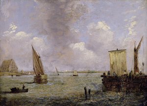 Op de Theems door Patrick Nasmyth